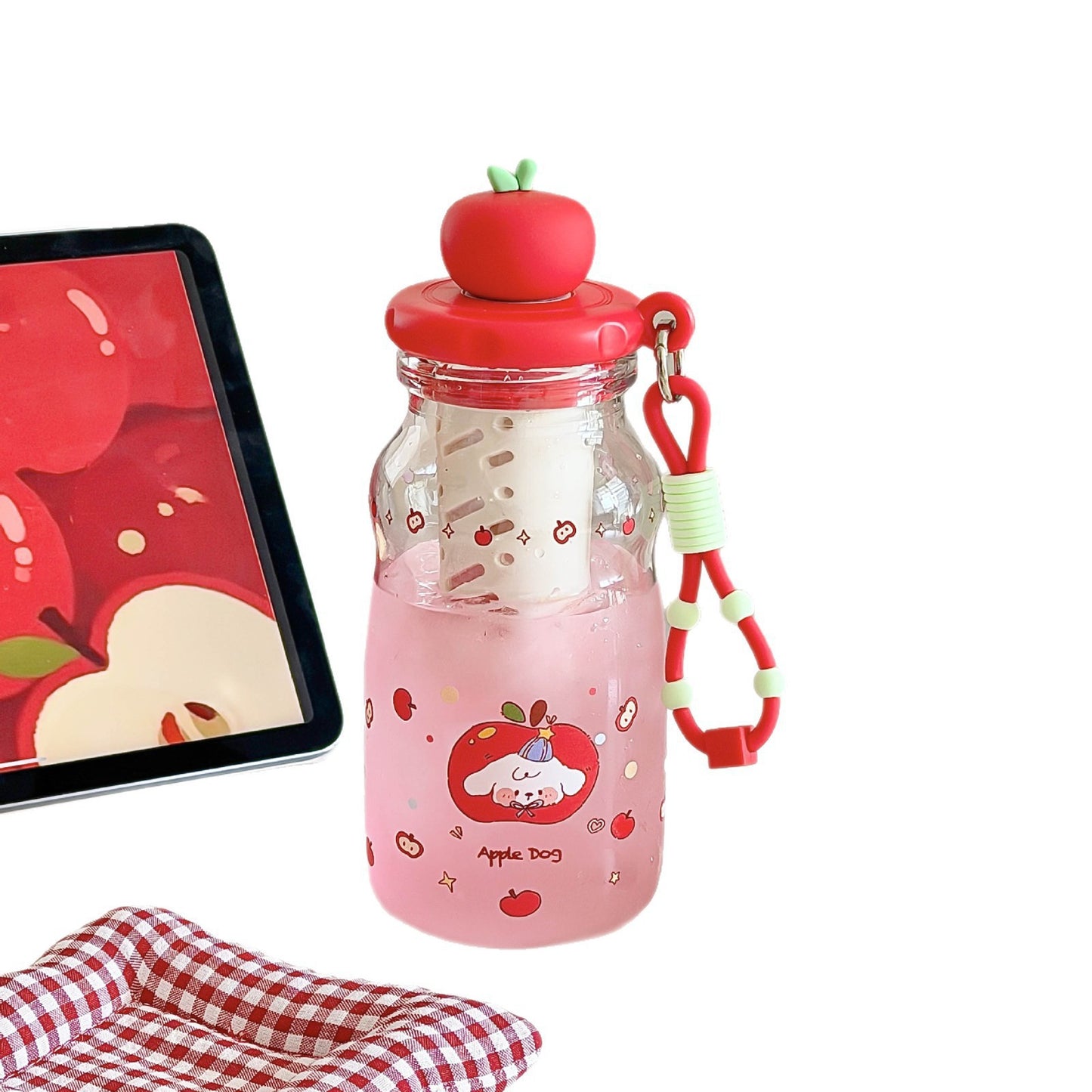 Damen kreative Trinkflasche mit Obstmotiv Karnz