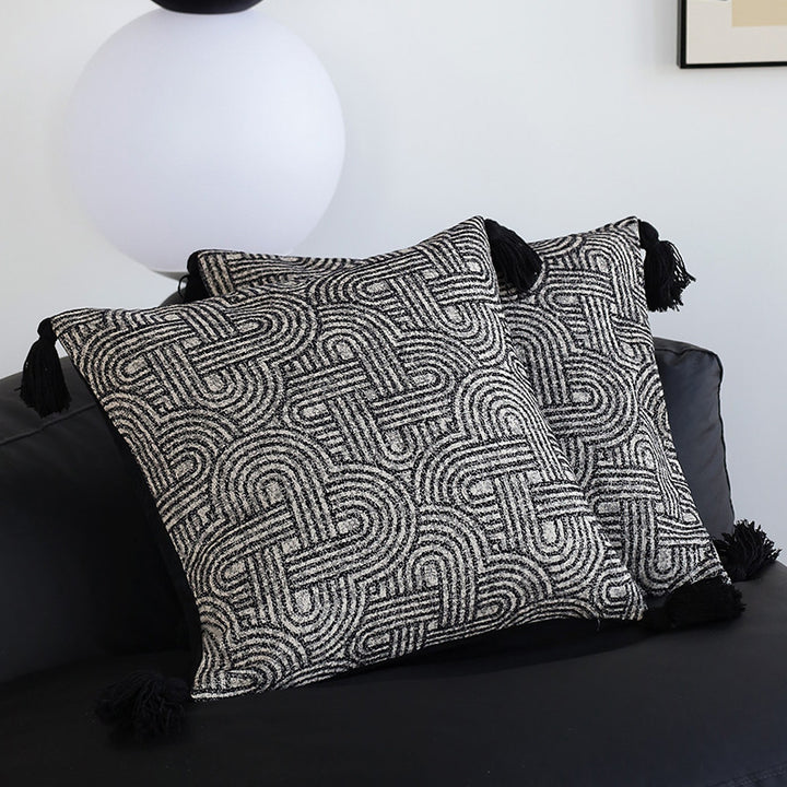 Dekoratives Sitzkissen mit geometrischem Muster