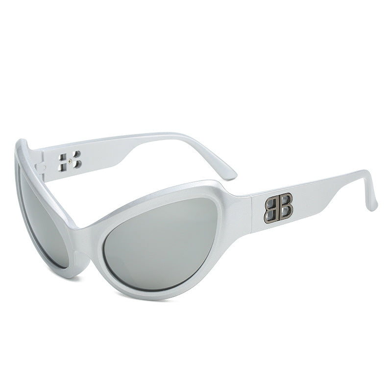 Damen elegante Cat-Eye Sonnenbrille mit hochwertigen UV-Schutzgläsern Karnz