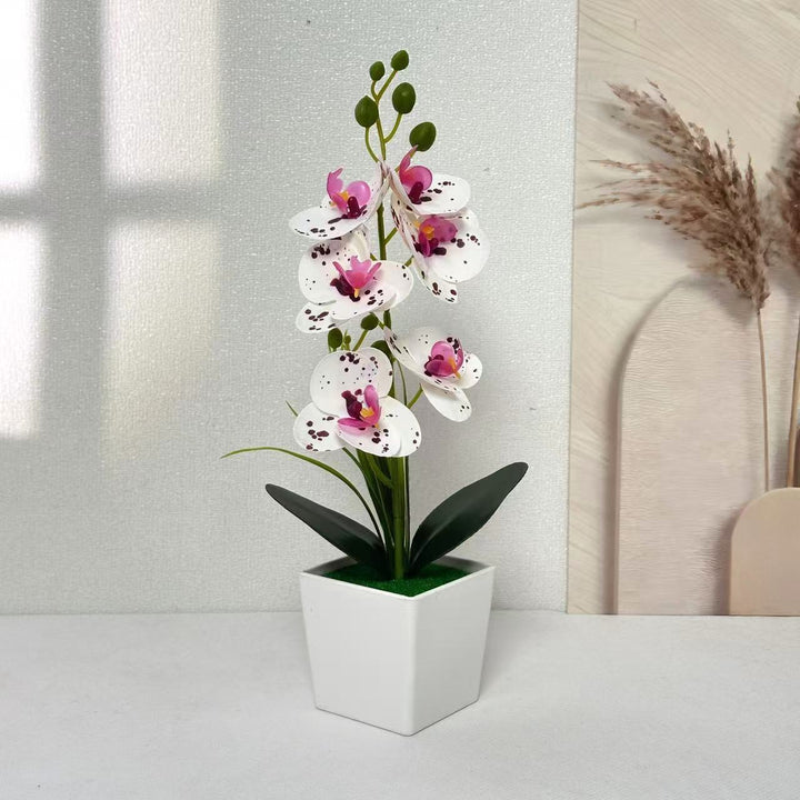 Elegante künstliche Orchideenpflanze für Tischdekoration Zuhause