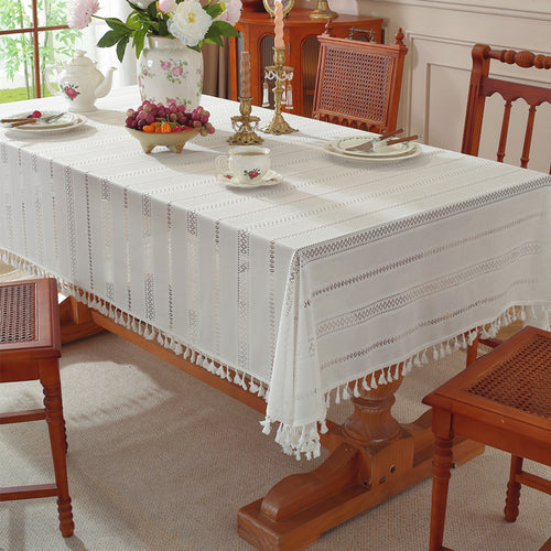 Elegante komplizierte Spitze Tischdecke