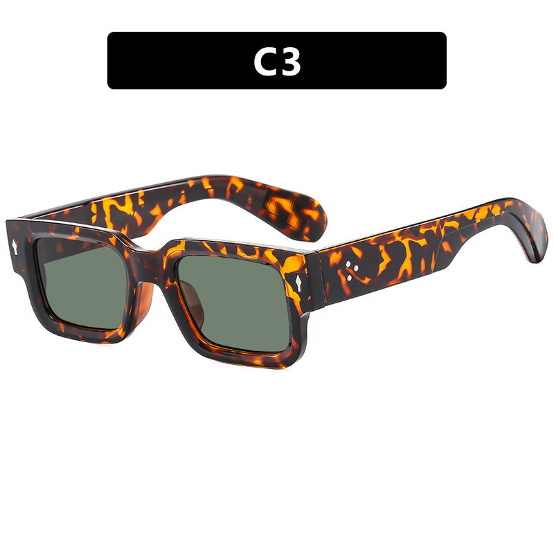 Damen modische quadratische Sonnenbrille mit robustem Rahmen und komfortablem Sitz Karnz