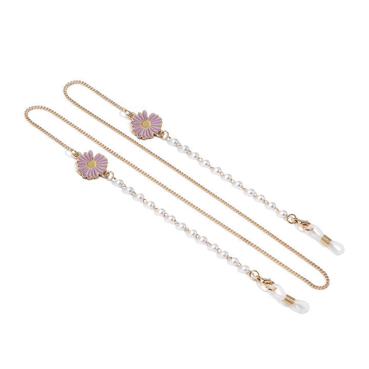 Blumen Design Brillen Kette Karnz