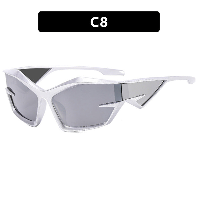 Damen futuristische Sport-Sonnenbrille Karnz