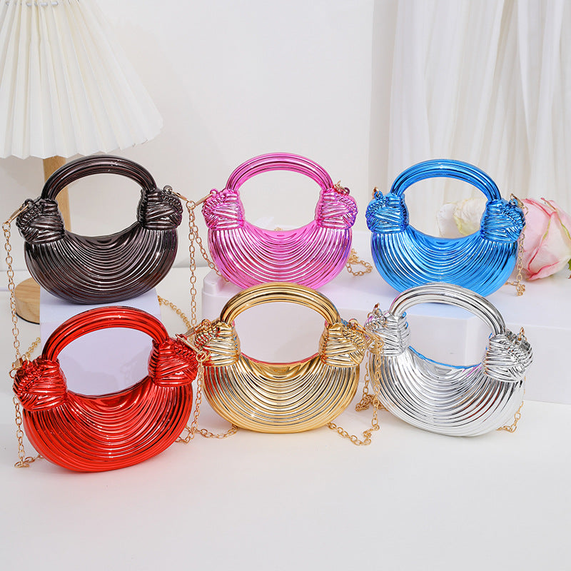Damen Metallische Handtasche Karnz