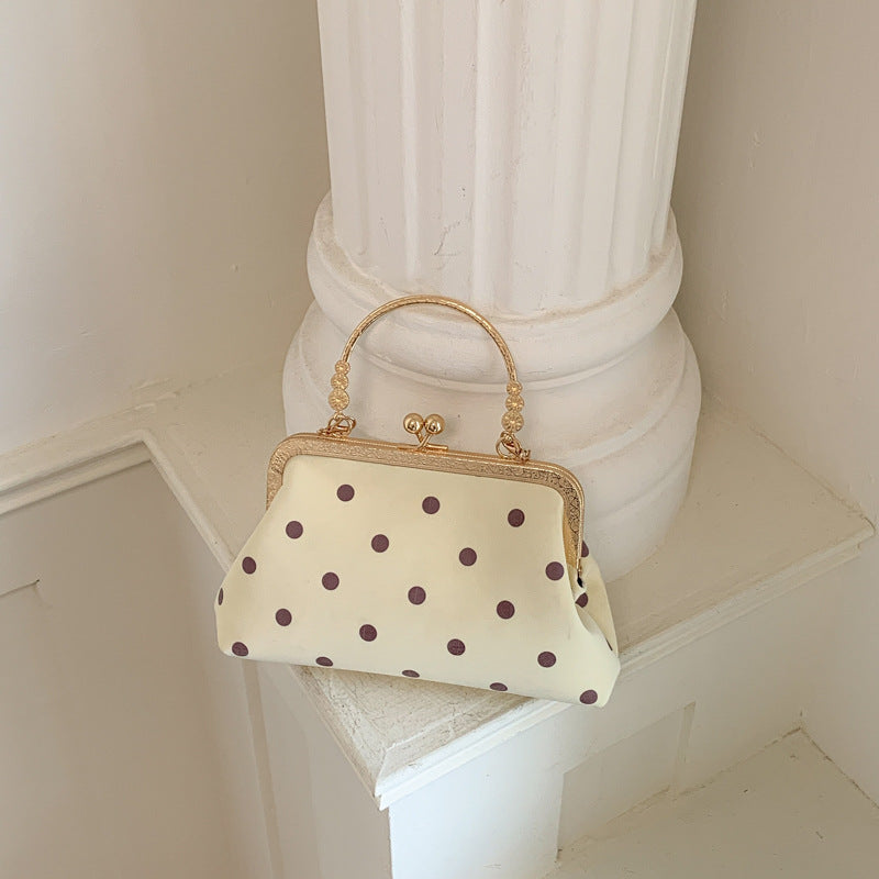 Vintage-Polka-Dot-Handtasche