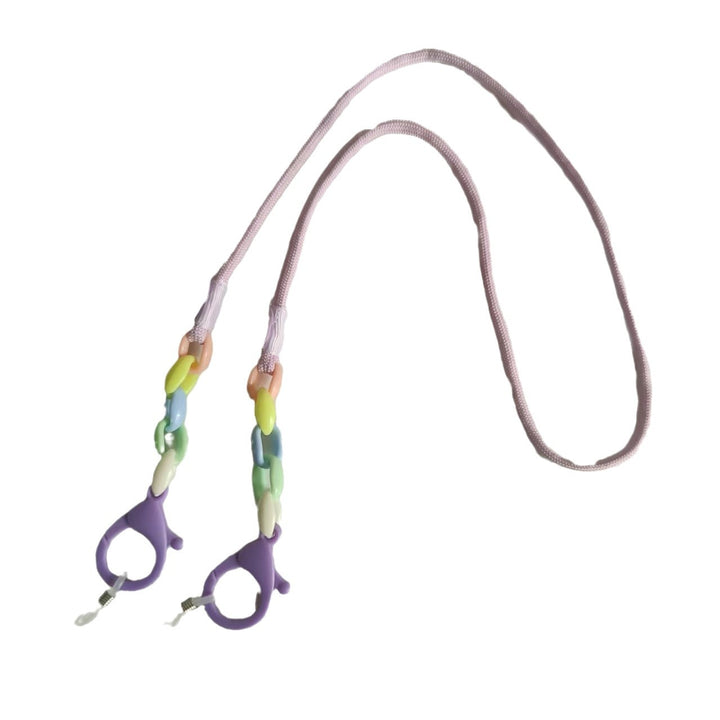 Brillenhalterkette mit Bunten Perlen und Stabilen Clips Karnz