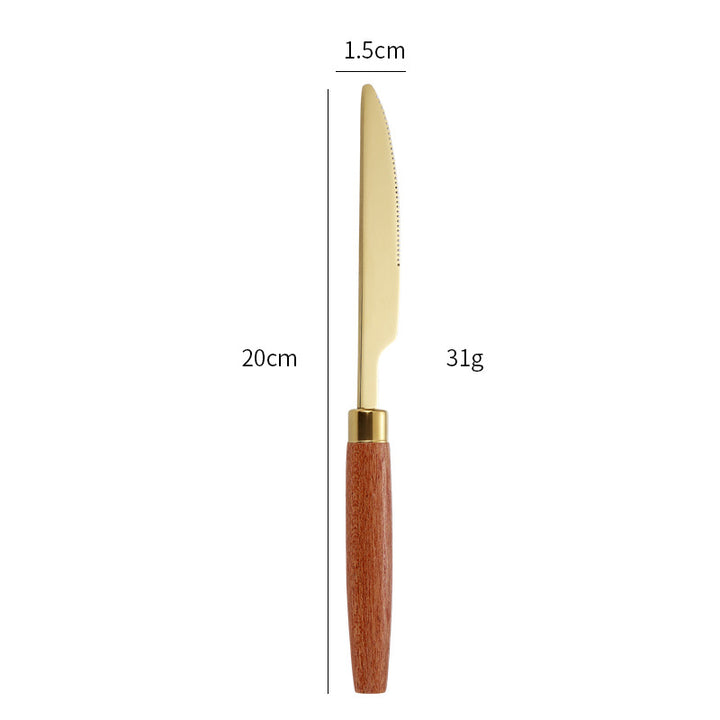 Eleganter Dessertlöffel mit Ergonomischem Holzgriff Karnz