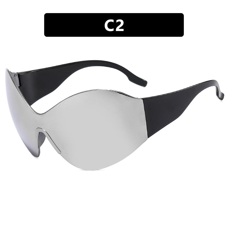 Damen futuristische Sonnenbrille Karnz