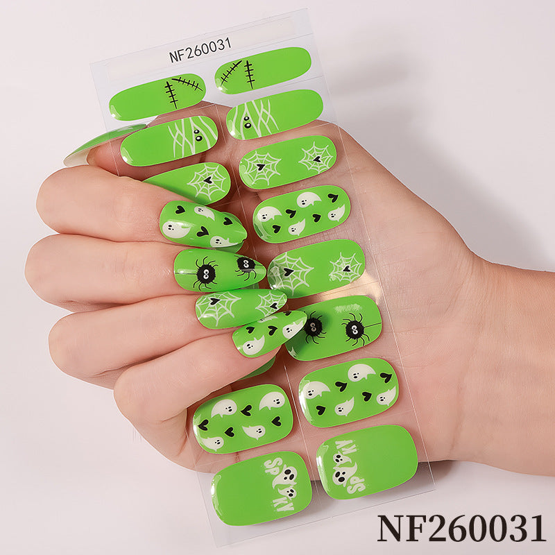 Halloween-inspirierte Nagelkunst-Wraps