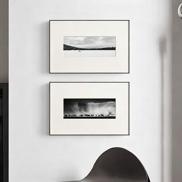 Panoramische Tierwelt Gerahmte Wandkunst