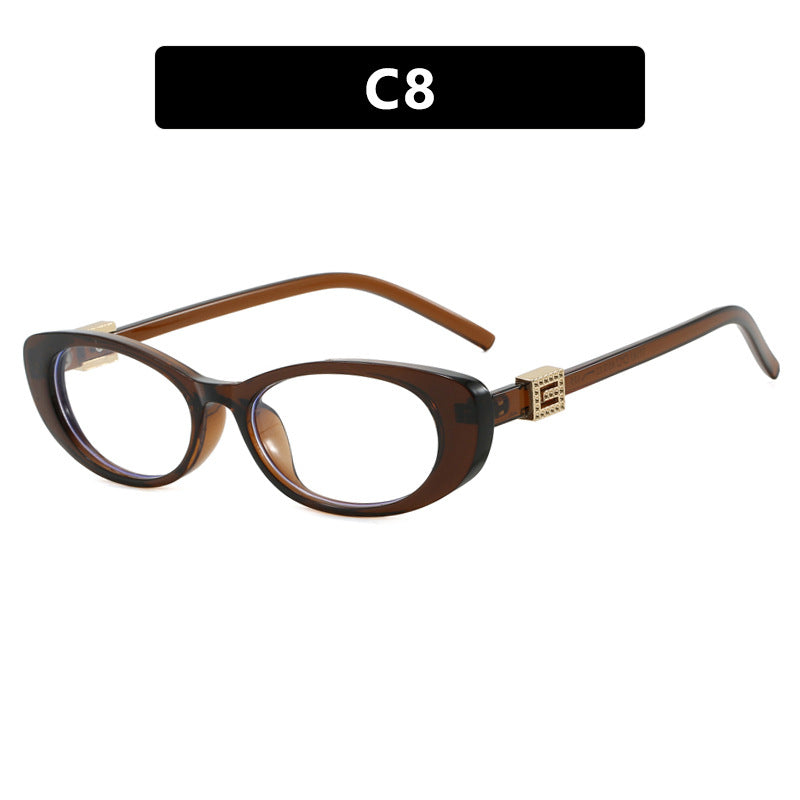 Damen elegante Cat-Eye Sonnenbrille mit feinen Akzenten Karnz