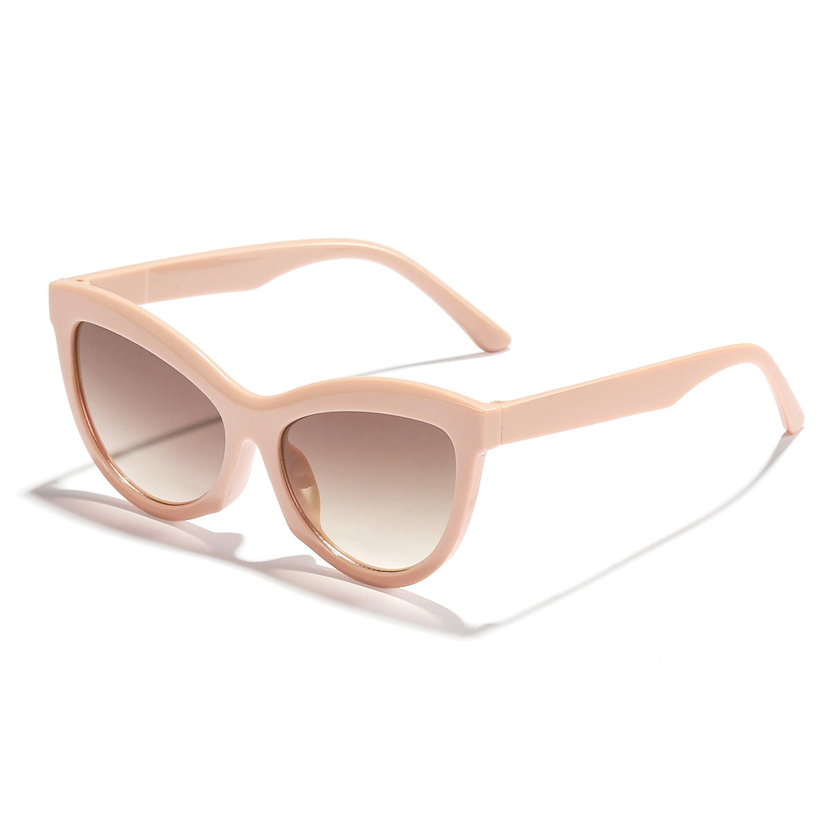 Damen trendige Schwarz-Weiß Sonnenbrille Karnz