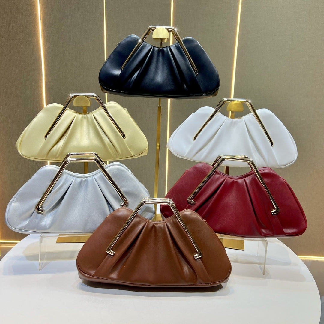 Elegante Raffung Handtasche