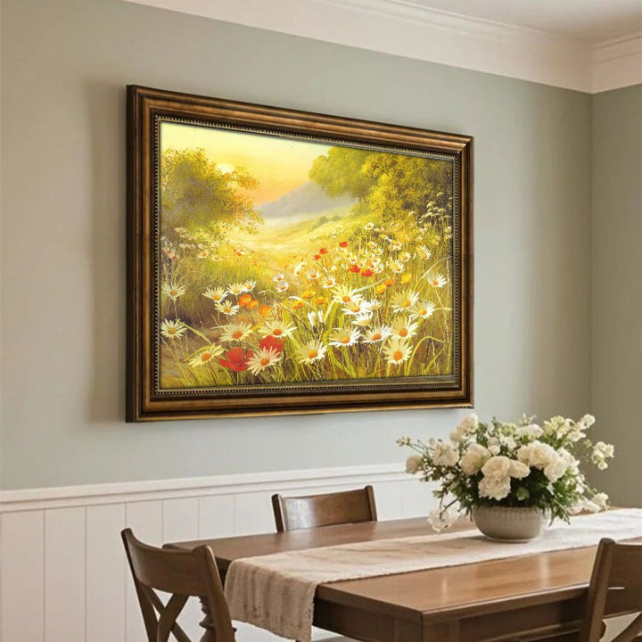 Klassisches Landschaft Kunstwerk In Rahmen