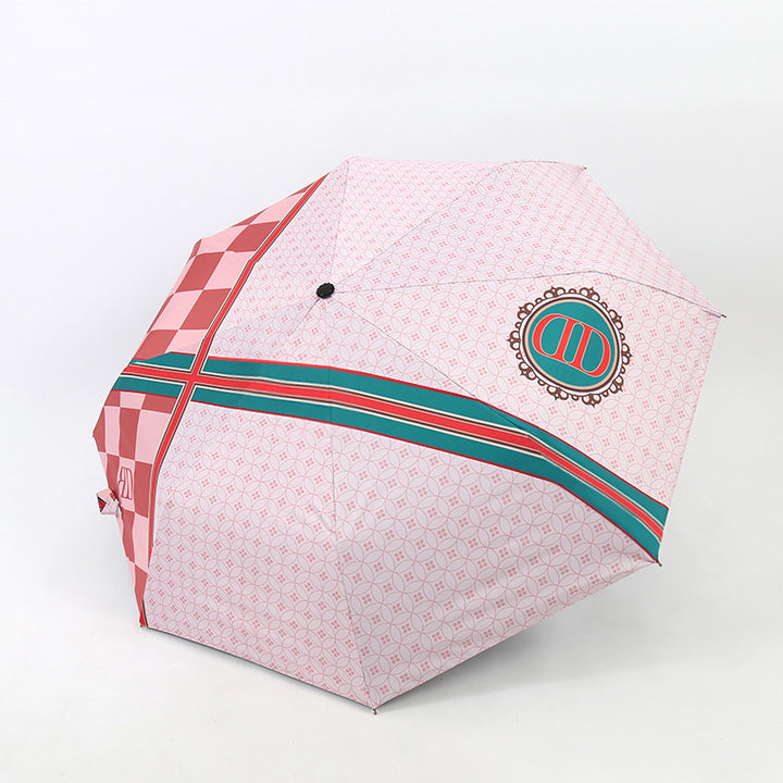 Damen Eleganter Regenschirm mit ausgefallenem Mustermix Karnz