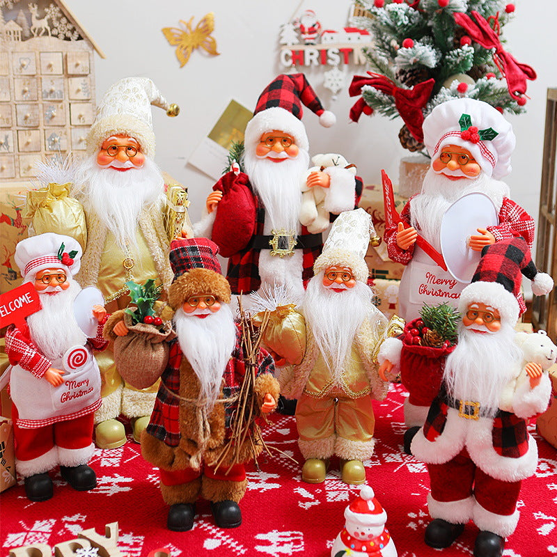 Nostalgische Weihnachtsmann Dekoration Karnz