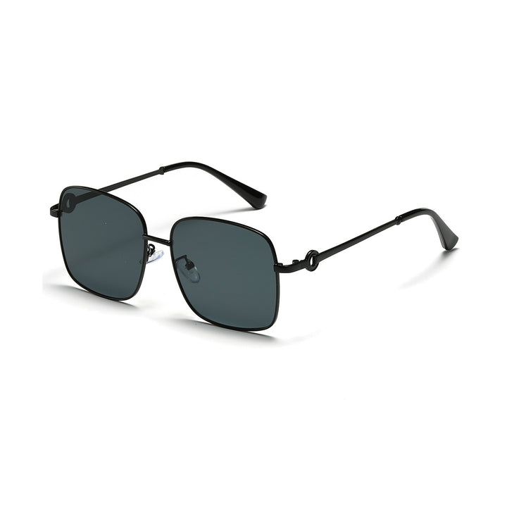 Damen elegante quadratische Sonnenbrille mit hochwertigem Metallrahmen Karnz