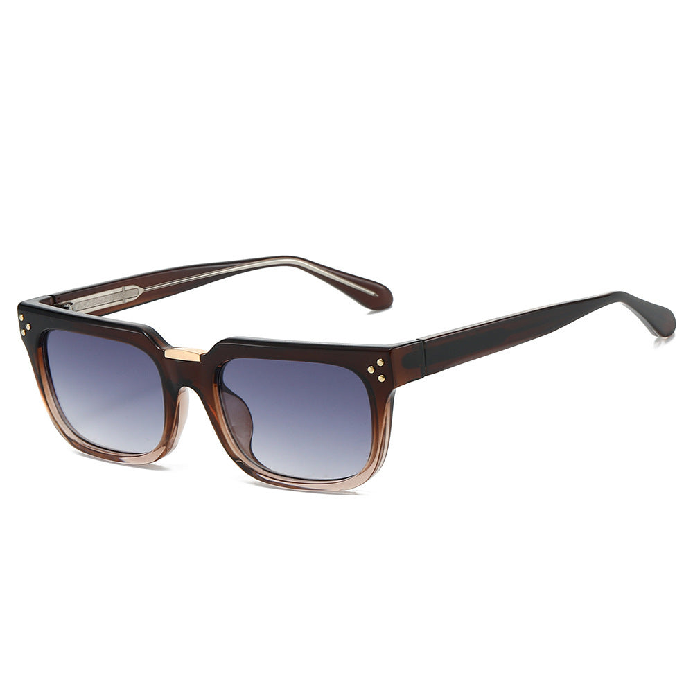 Damen oversized quadratische Sonnenbrille mit luxuriösen Akzenten Karnz