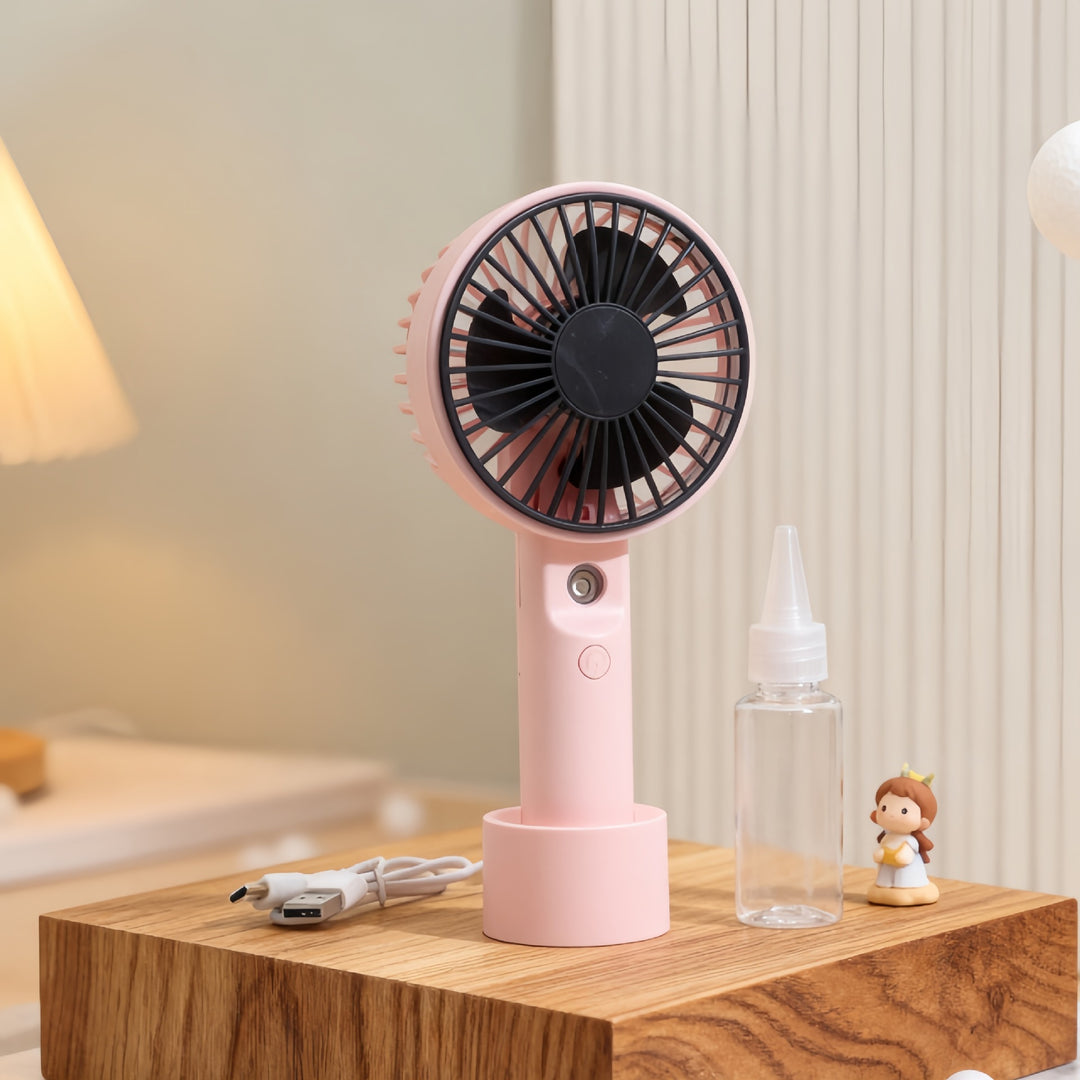 Damen Tragbarer Handventilator mit niedlichem Bärenkopfdesign Karnz