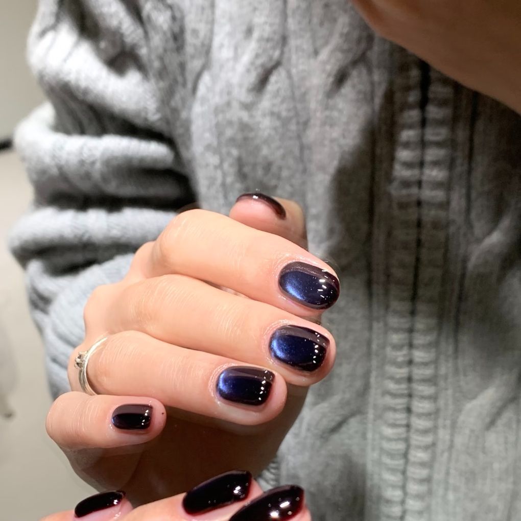 Magnetische Ombre Nagelkunst