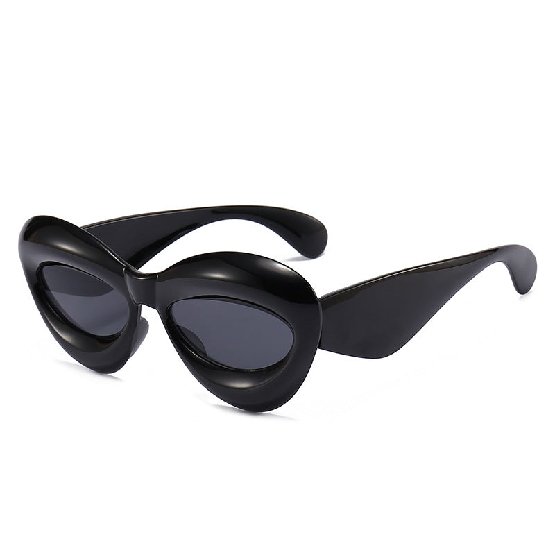 Damen modische Sonnenbrille im herzförmigen Design Karnz