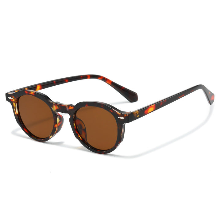 Stylische Retro-Ovalrahmen-Sonnenbrille Karnz