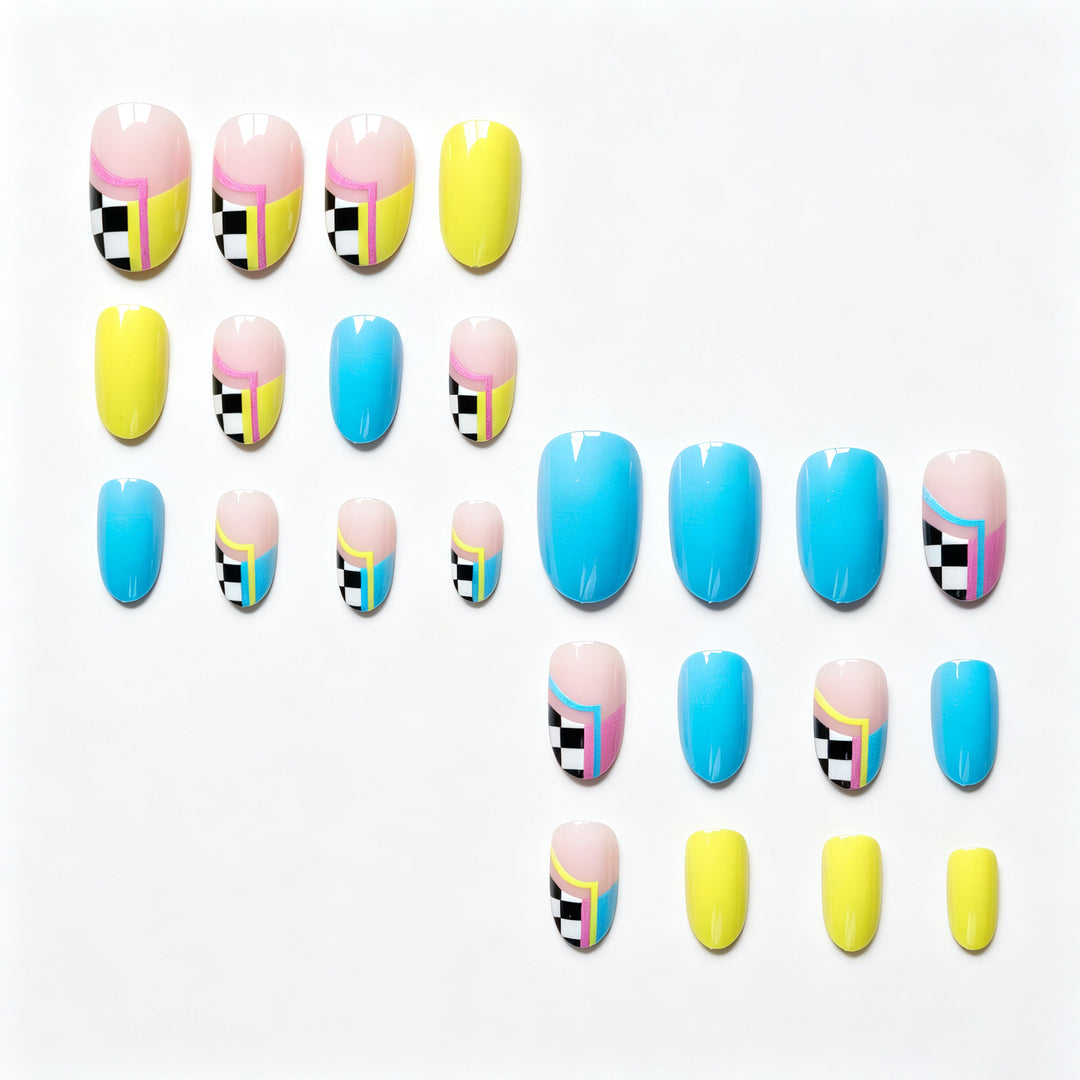 Kreatives abstraktes Nageldesign