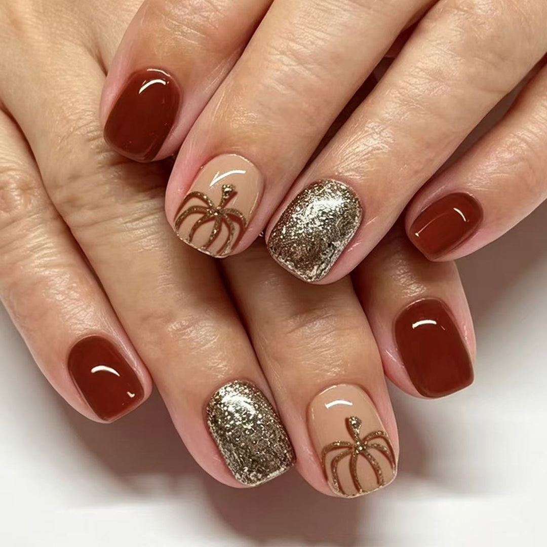 Dekorativer Press-On-Nagelset