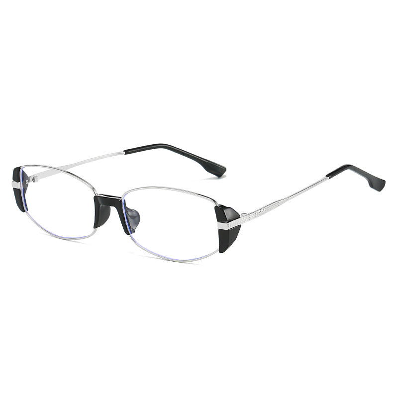 Damen elegante Korrektionsbrille mit hochwertigem Metallrahmen und stilvollen Akzenten Karnz