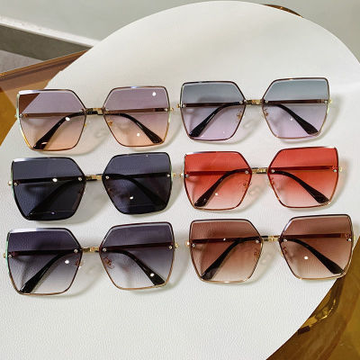 Damen modische quadratische Sonnenbrille mit polarisierenden Gläsern Karnz
