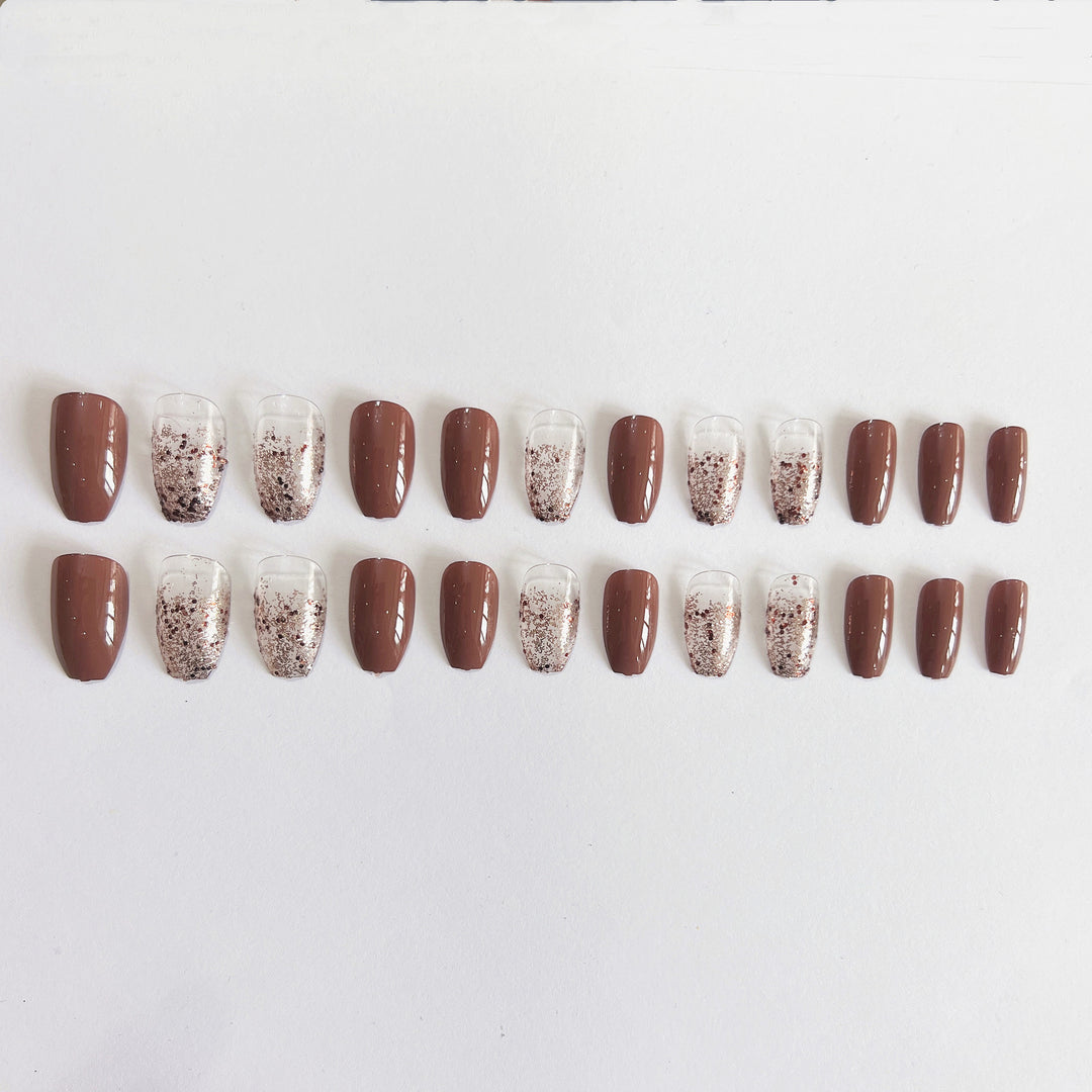 Glitter Ombre Press-On Nagelset