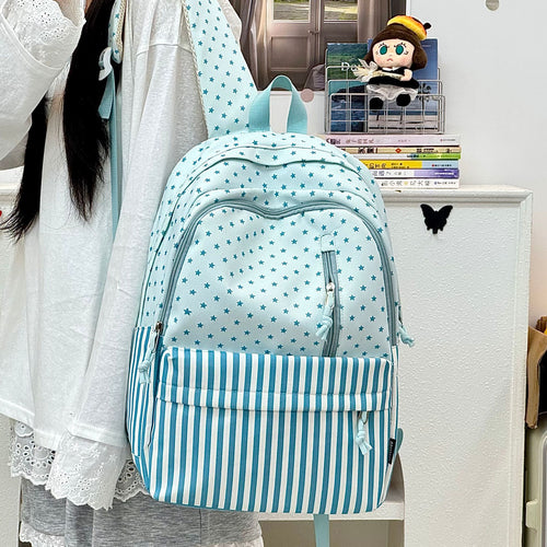 Stylischer Sternenbedruckter Rucksack mit großem Fassungsvermögen Karnz