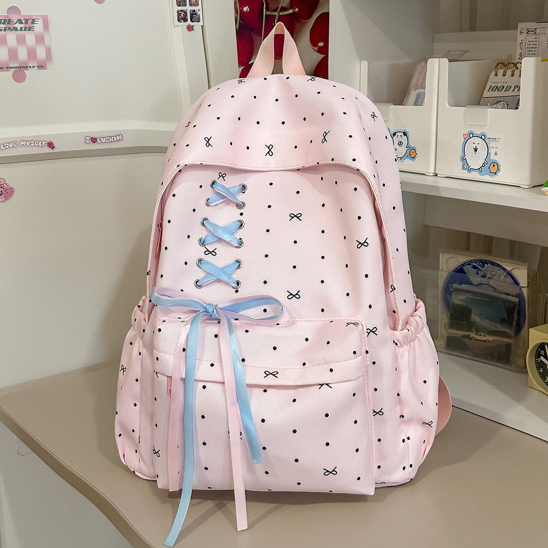 Stylische Schnürverschluss verzierten Rucksack Karnz