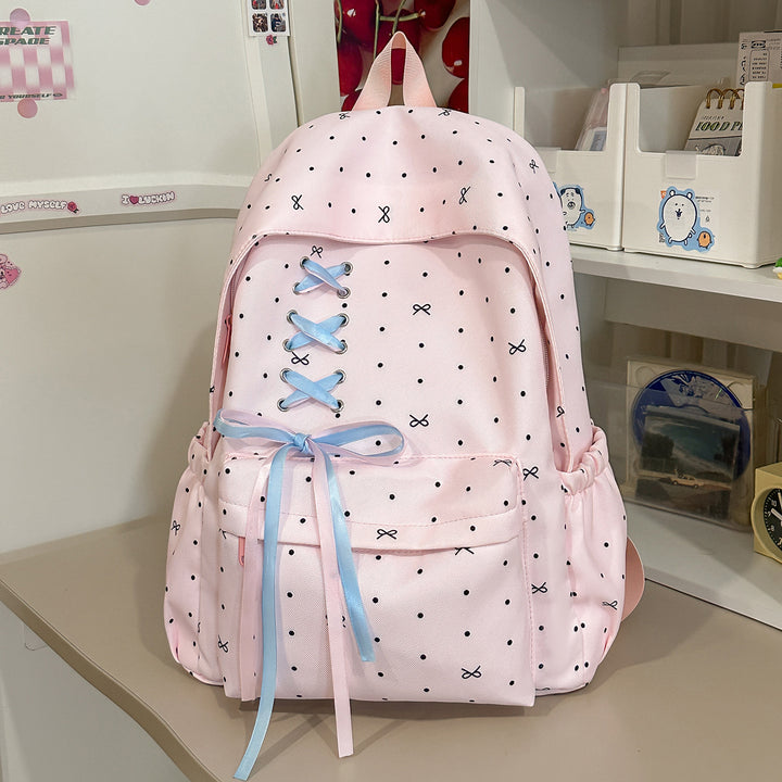 Stylische Schnürverschluss verzierten Rucksack Karnz