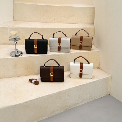 Strukturierte Handtasche aus Leder