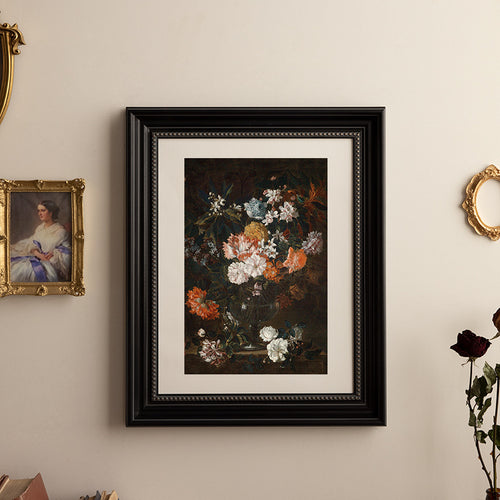 Vintage Blumen Kunstwerk Rahmen