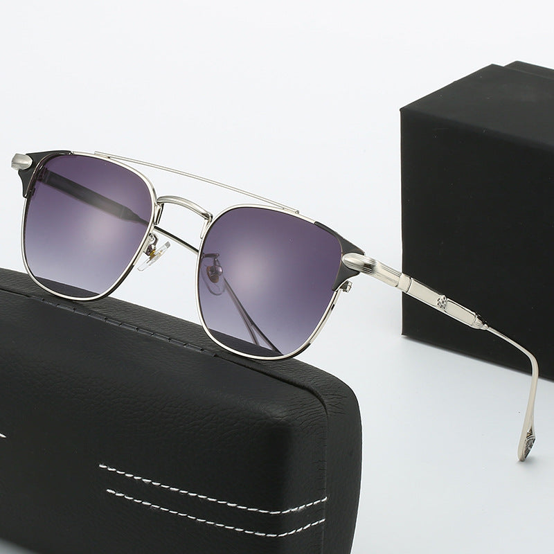Damen modische Halbrahmen Brille Karnz