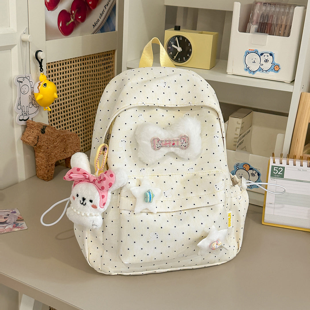 Leichte Polka Dot Freizeit-Rucksack Karnz