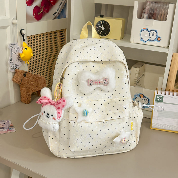 Leichte Polka Dot Freizeit-Rucksack Karnz
