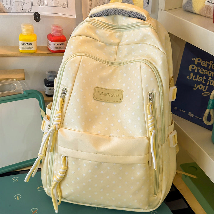 Sternmuster Multi-Taschen Rucksack Karnz