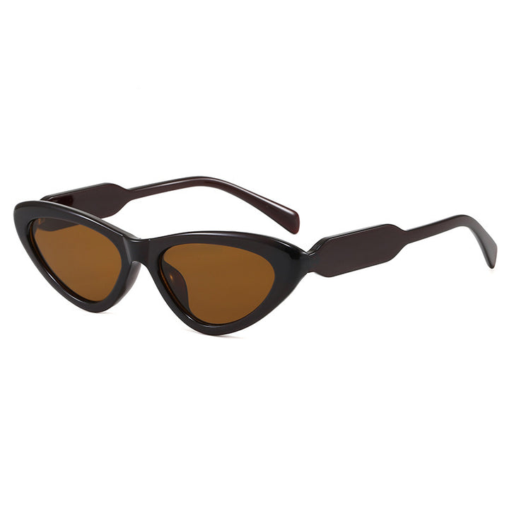 Schicke Cat-Eye Sonnenbrille mit einzigartigem Rahmen Karnz