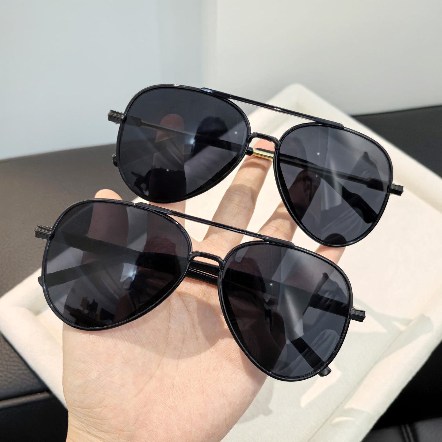 Damen trendige Piloten-Sonnenbrille Karnz