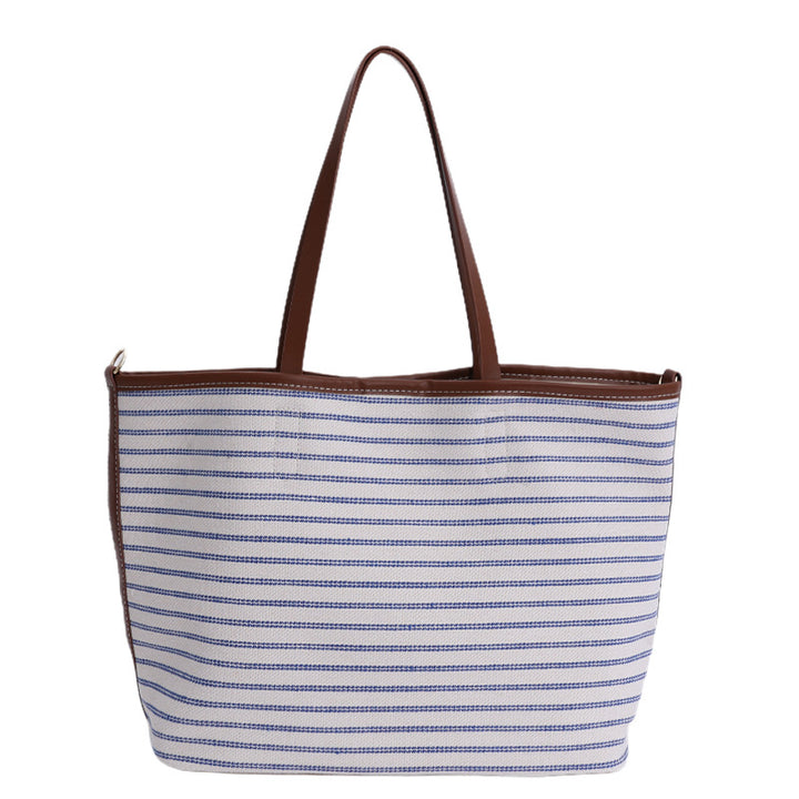 Wiederverwendbare gestreifte Strandtasche Karnz