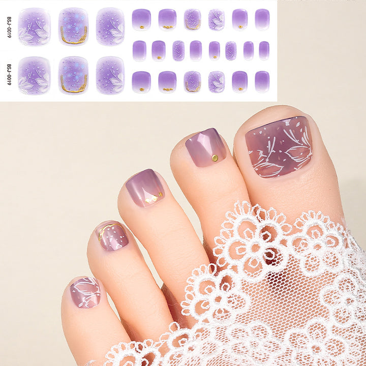 Künstlerische florale Nagelkunst-Wickel