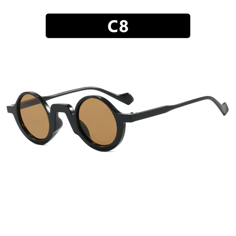 Damen runde Sonnenbrille mit innovativem Design und UV-Schutz Karnz