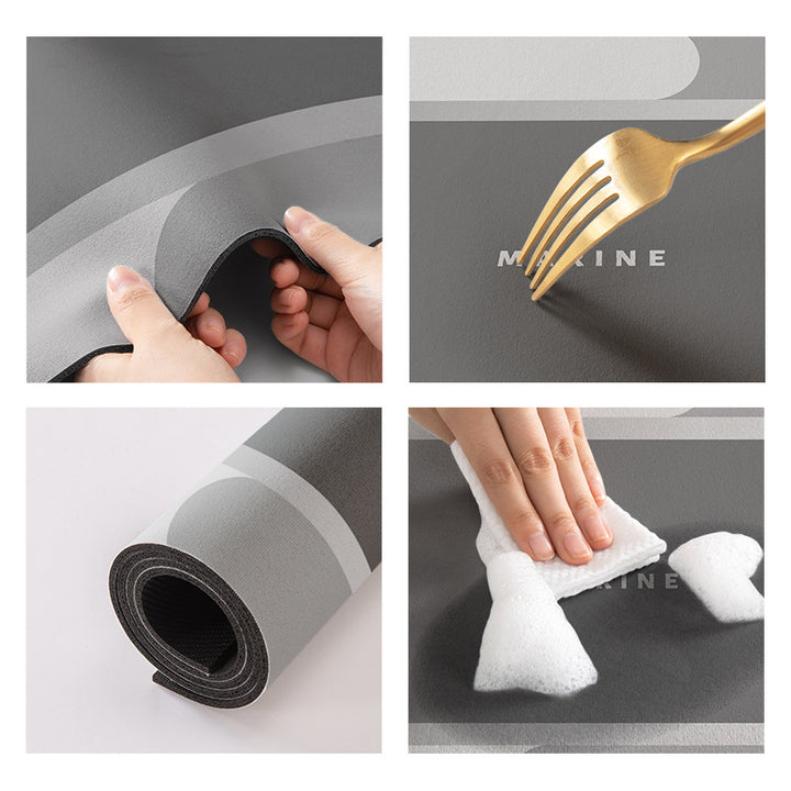 Stylische rutschfeste Badematte