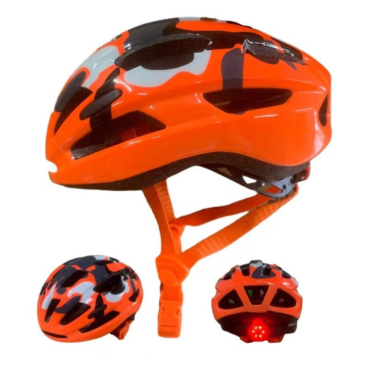 Hochsichtbarer Fahrradhelm mit LED-Licht Karnz