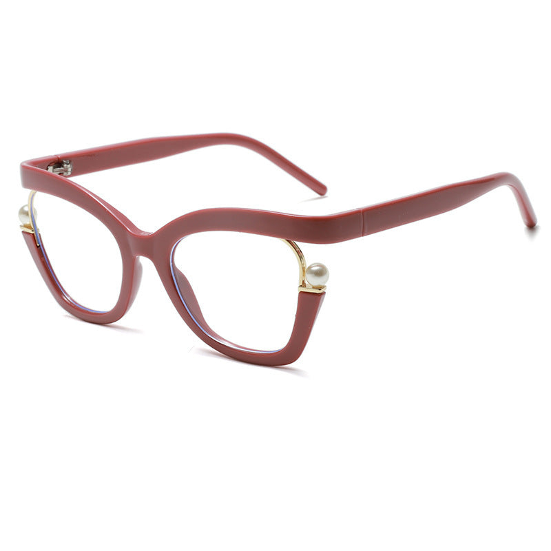 Damen Modische Sonnenbrille mit dezenten Perlendetails Karnz
