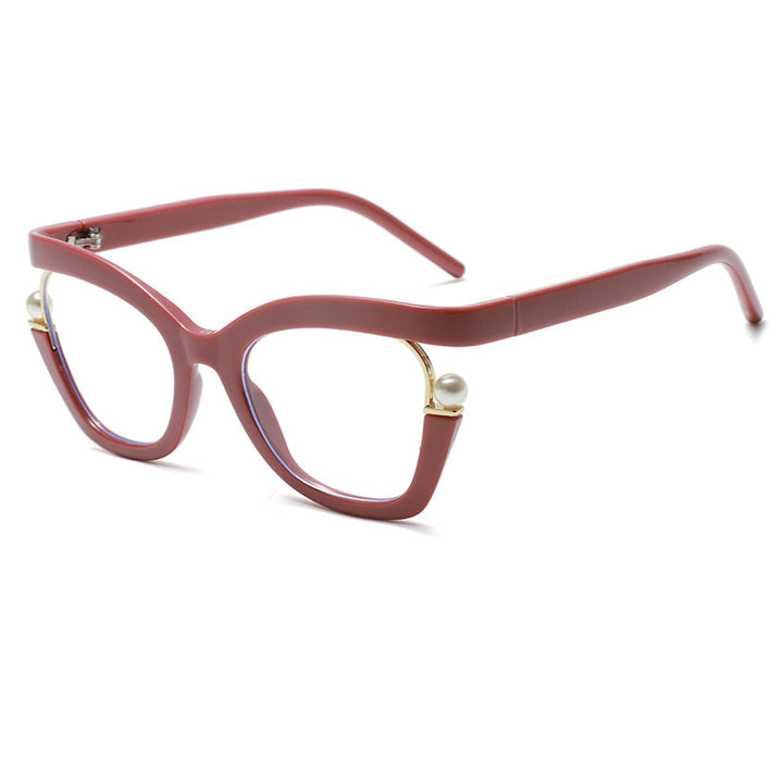 Damen Modische Sonnenbrille mit dezenten Perlendetails Karnz